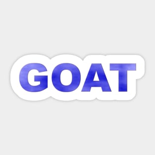 GOAT in Blue Sticker